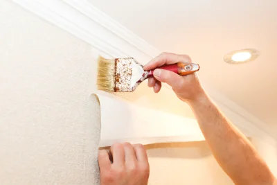 Pose de papier peint à Massay — revêtements muraux et toiles de verre